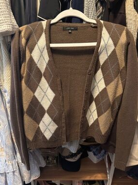 Love Tree Brown Knit Crewneck Sweater